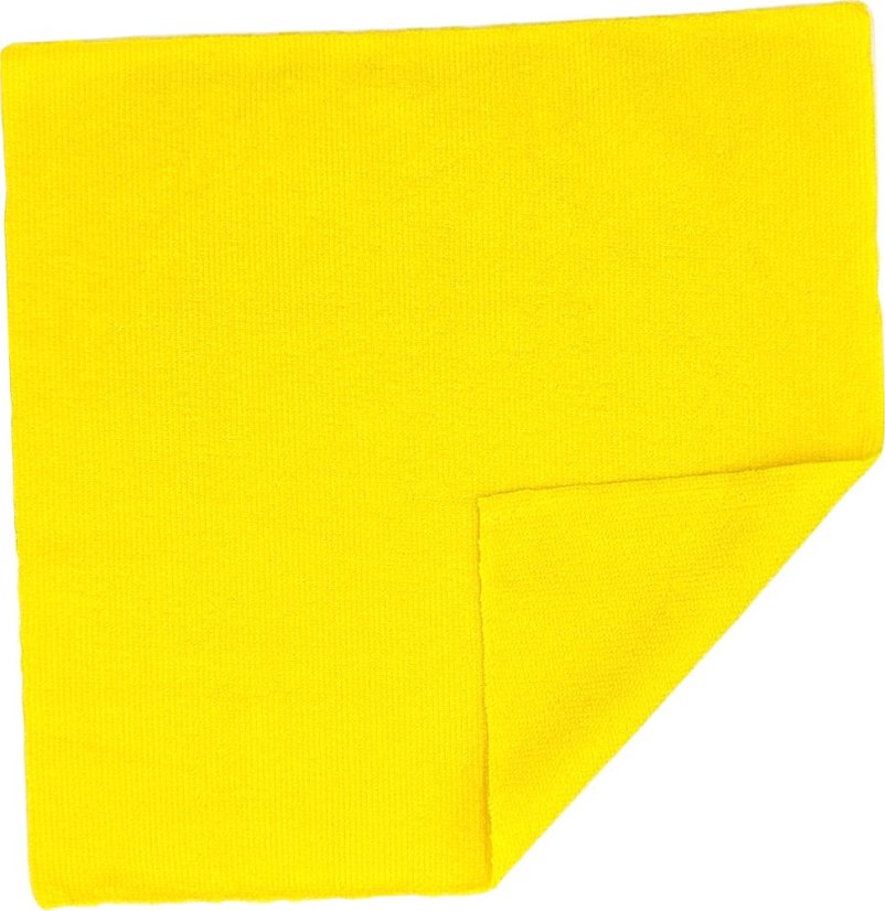 Utěrka z mikrovlákna 30x30cm žlutá bezešvá