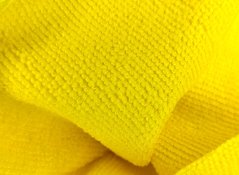 Utěrka z mikrovlákna 30x30cm žlutá bezešvá